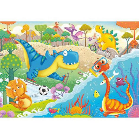 Puzzle Dinozauri 2x12 Piese Ravensburger - imagine 2
