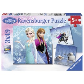 Puzzle Frozen 3x49 piese Ravensburger