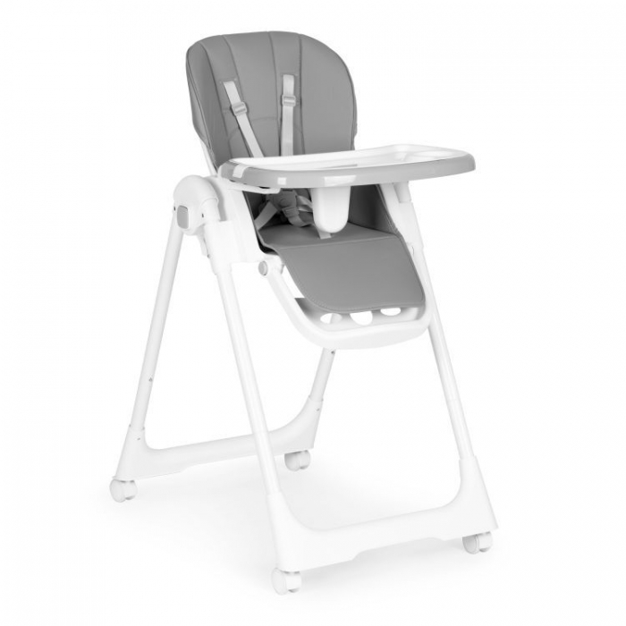 Scaun de masă Ecotoys HA-013 Gri, Stabil și Piele Eco - imagine 8
