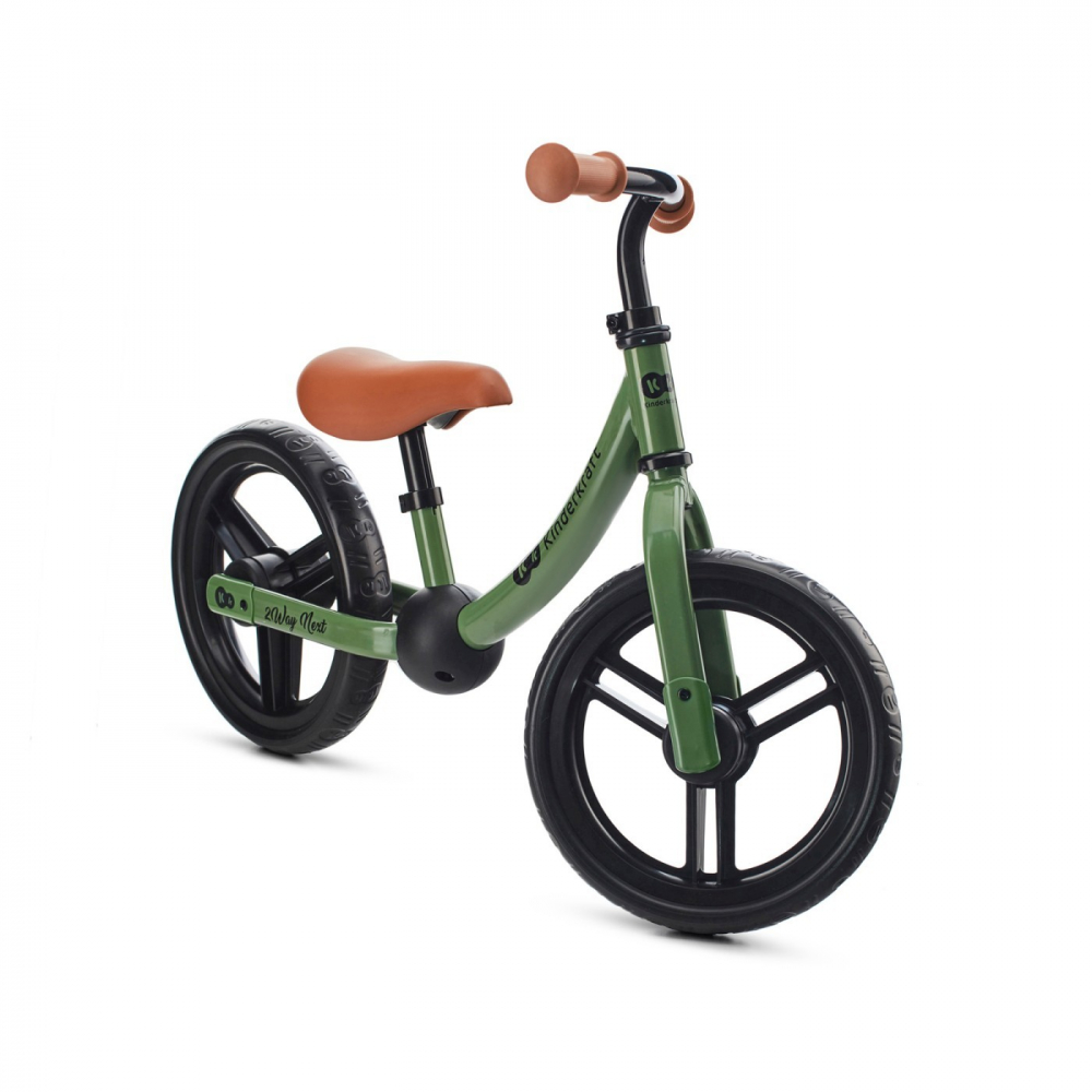Bicicleta Kinderkraft 2Way Next Light Green | De la 2 ani - imagine 2