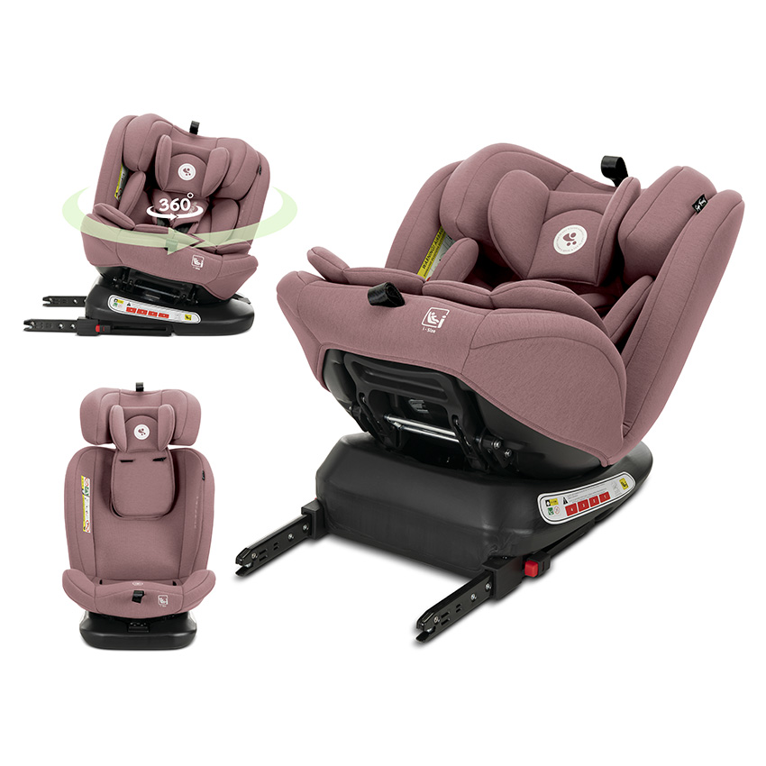 Scaun auto Lorelli Capella Pink i-Size rotativ - imagine 4