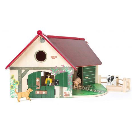 Set de joacă Ferma Small foot, cu figurine - imagine 7