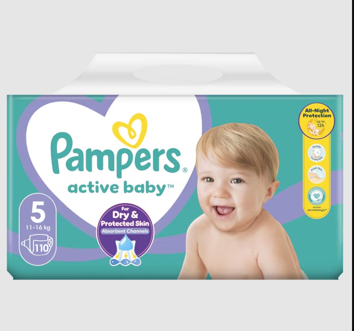 Pampers Active Baby 5, 110 buc | Absorbție Maximă - imagine 8