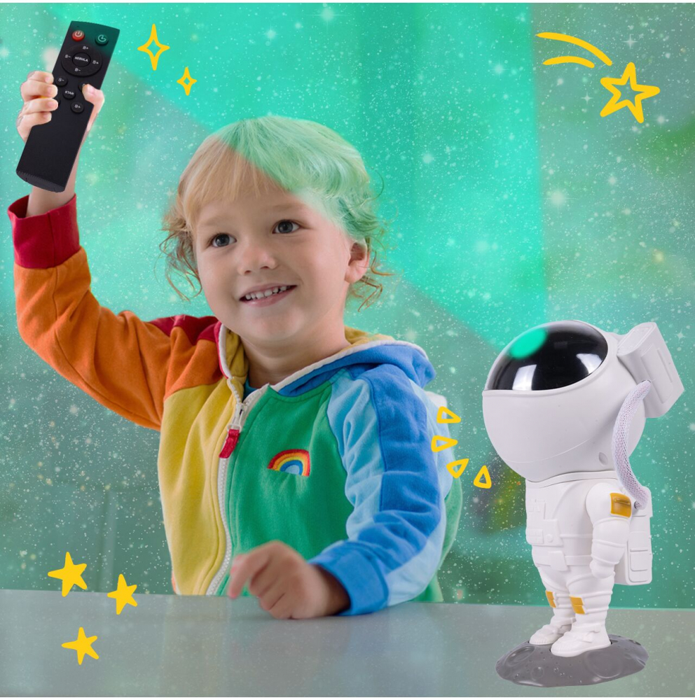 Malplay Astronaut Proiector LED 8 Moduri Veghe - imagine 4