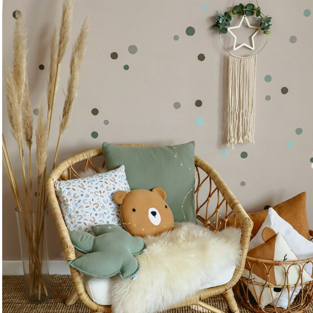 Set Decor Little Amy Verde - Canopy Muselina Copil
