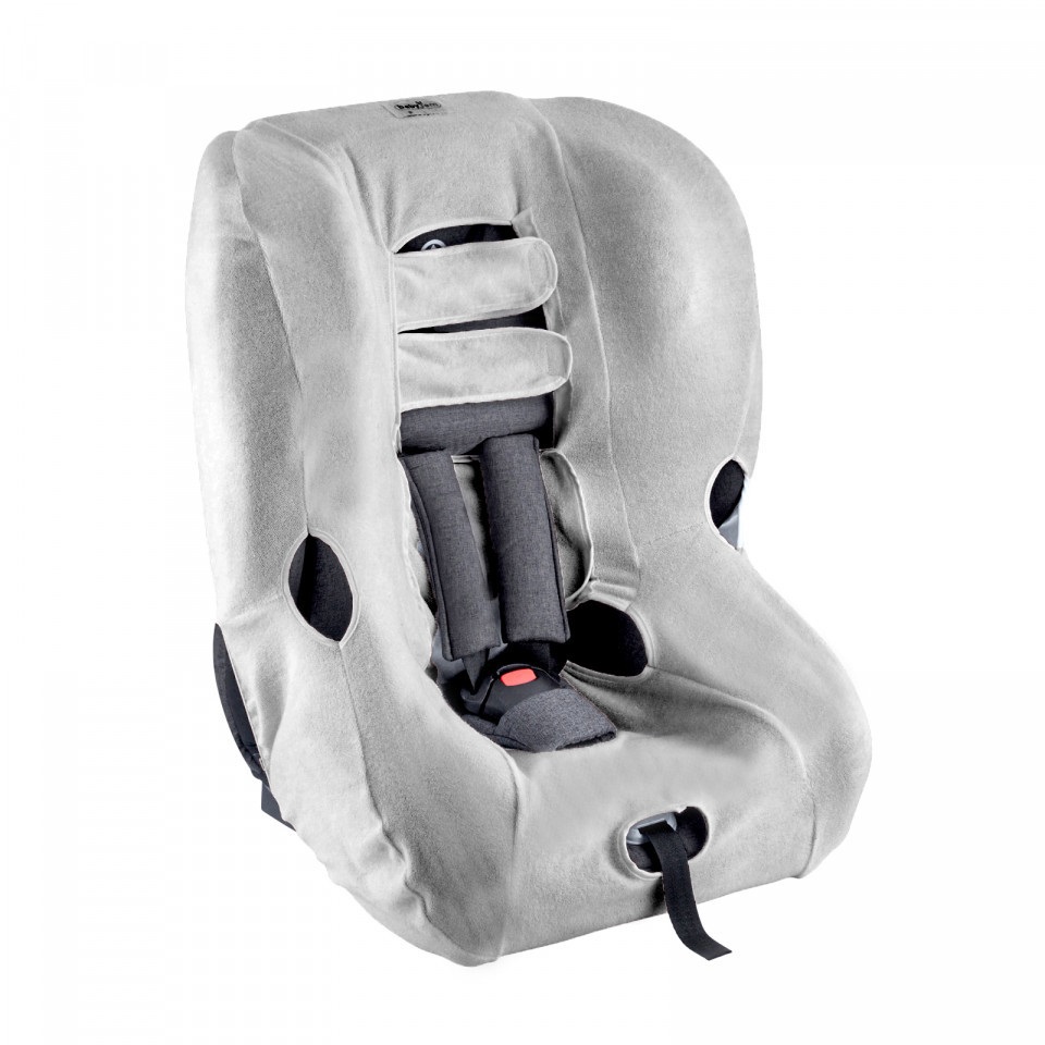 Husa Universala Scaun Auto BabyJem Gri, Confort - imagine 2