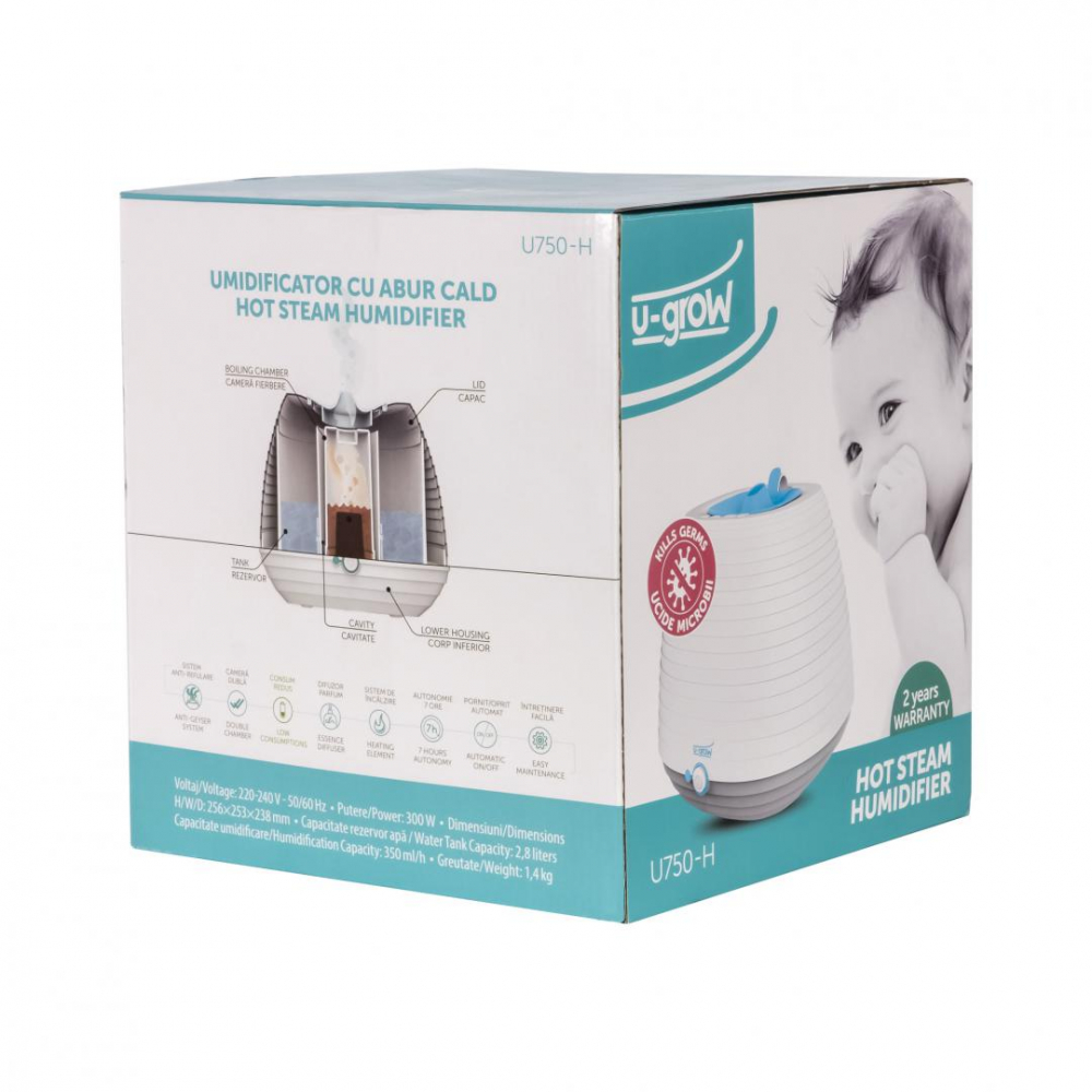 Umidificator Abur Cald U-Grow U750-H - imagine 2