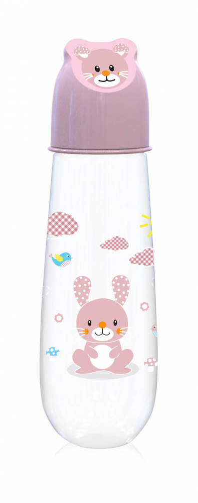 Lorelli Biberon Animals Pink, Alimentare Ușoară 0+