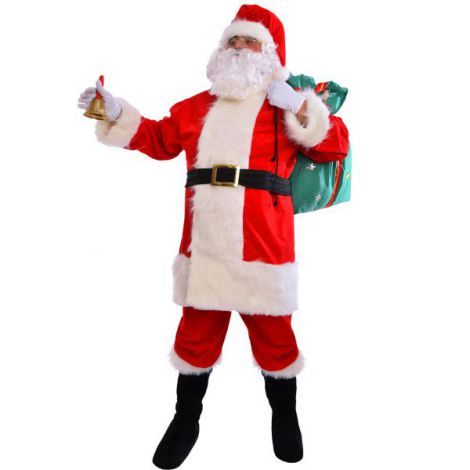 Costum Moș Crăciun Catifea XXL Widmann