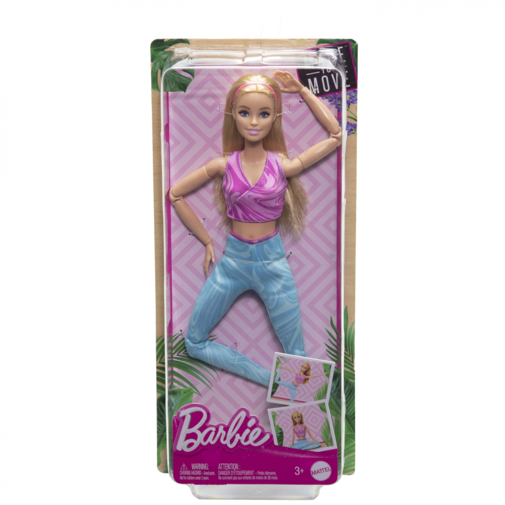 Barbie Made to Move Blonda, Articulatii 22, Top Roz