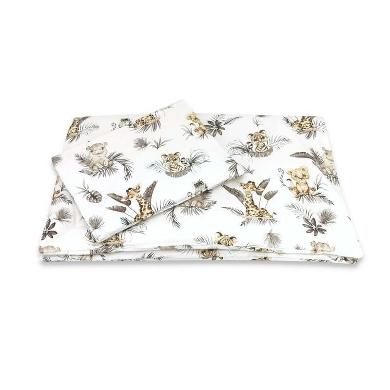 Set Lenjerie Patut MimiNu Savanna, Bumbac, 5 Piese - imagine 4