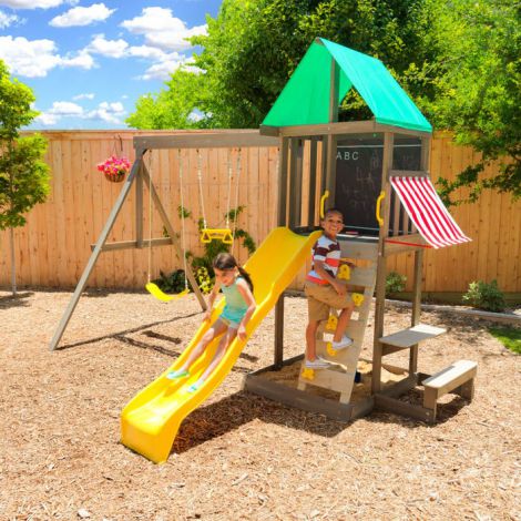 Complex de joaca din lemn Newport Kidkraft - imagine 2