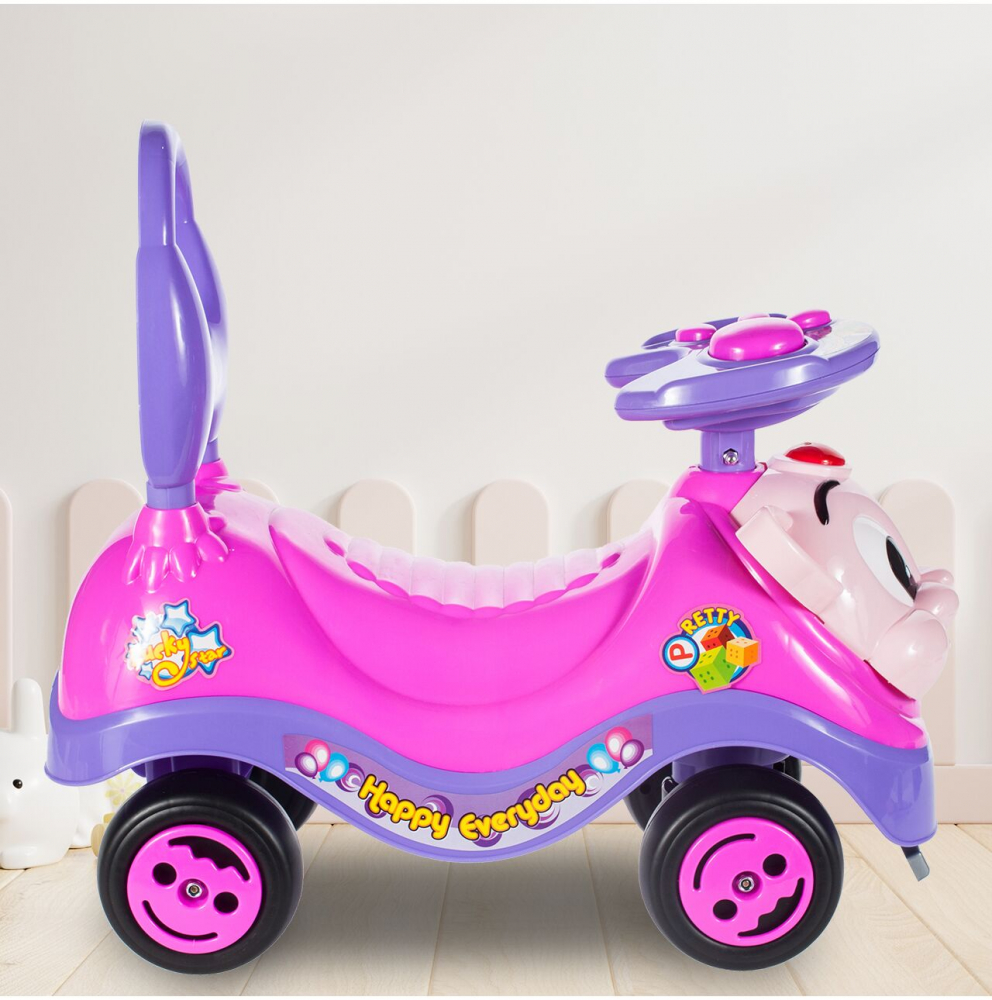 Mașinuță Malplay Kitty Pink Ride-on, 18 luni+ - imagine 13