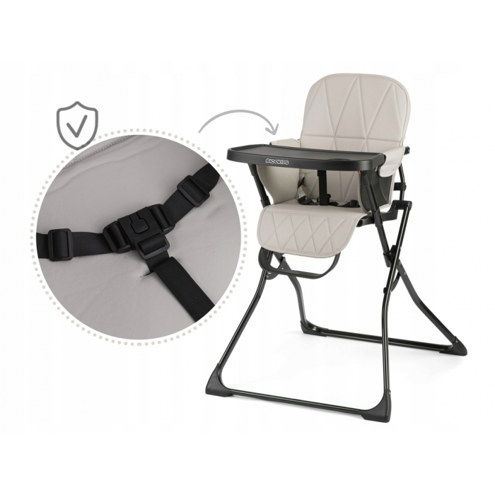 Scaun de masă Ricokids Nuco Negru-Gri - imagine 4