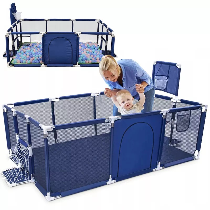 Tarc Pliabil NiceKids cu Baschet, Bleumarin - imagine 8