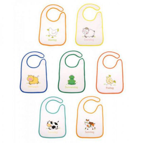 Set 7 Bavete Fillikid - Bumbac cu PVC - Zile Săptămână