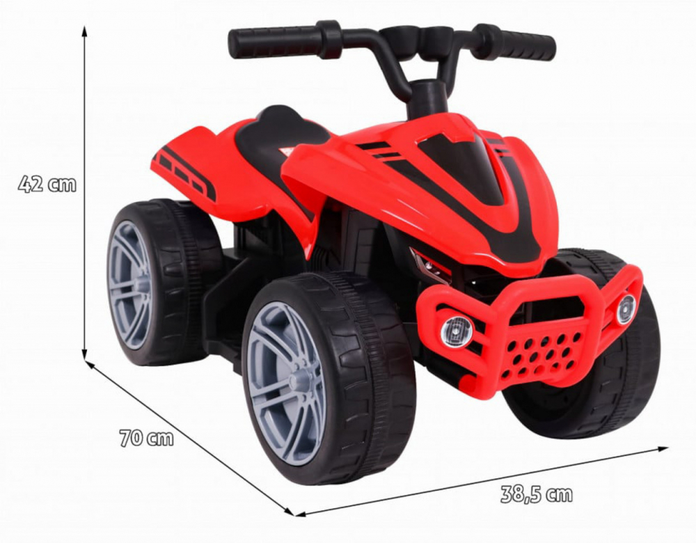 ATV Electric Novokids Mini Monster Rosu 6V