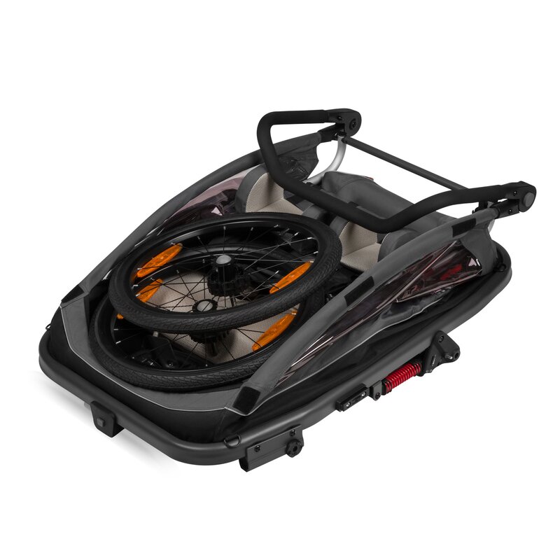 Carucior Remorca Lionelo Cama 2in1 Gri - imagine 2