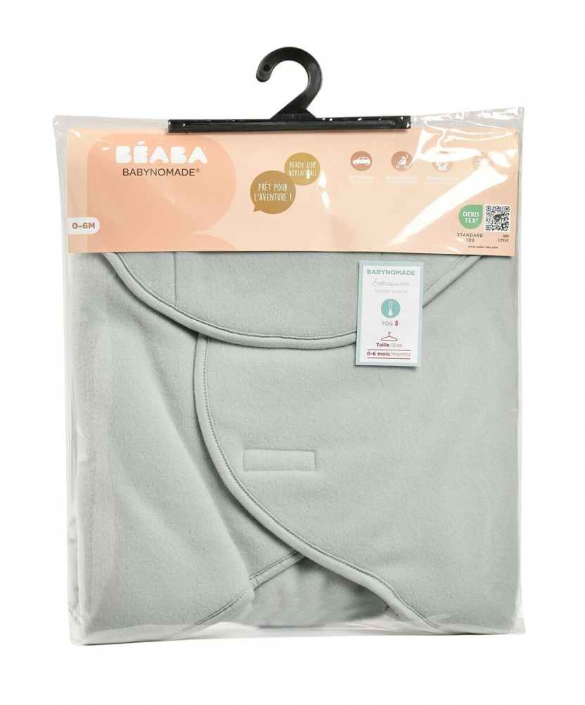 BabyNomade Sage Green - Paturica Infasat 0-6 Luni