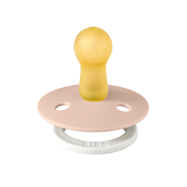 Suzetă Bibs Glow Latex, Tetină Rotundă, Blush