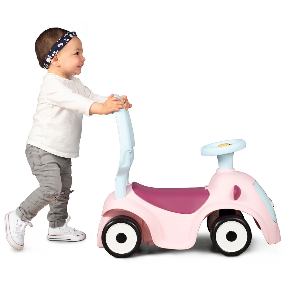 Mașinuță Smoby Maestro Pink | Cu protecție și spațiu jucării - imagine 7