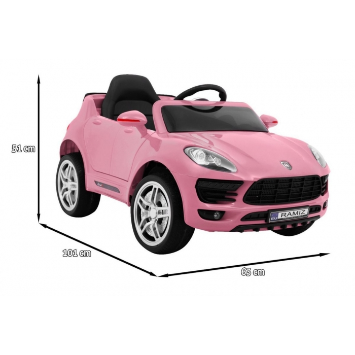 Masinuta electrica Turbo-S Roz 60W Ramiz - imagine 4