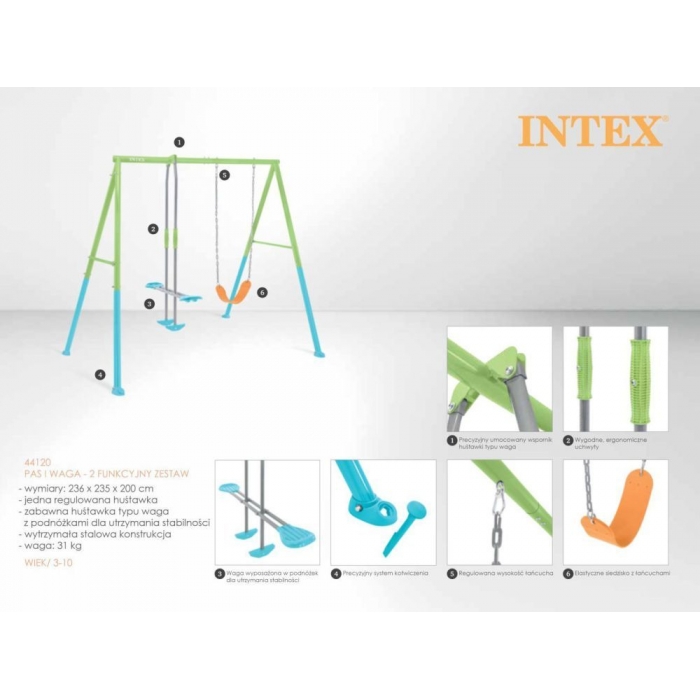 Leagan dublu gradina copii Intex - Sigur și Distractiv - imagine 5