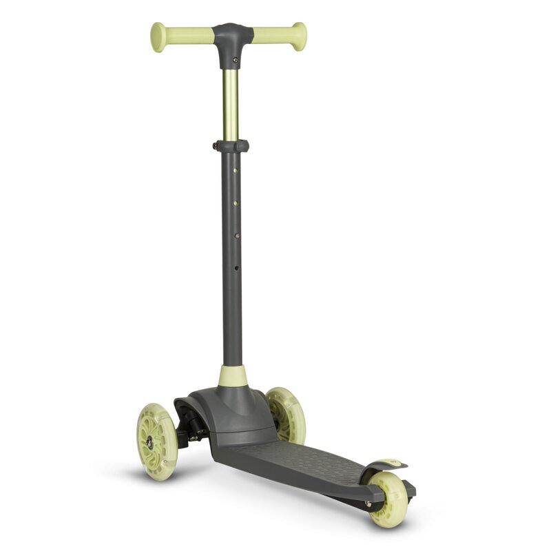 Trotineta Lionelo Jessy Verde, 3 roti LED, Pliabila - imagine 4