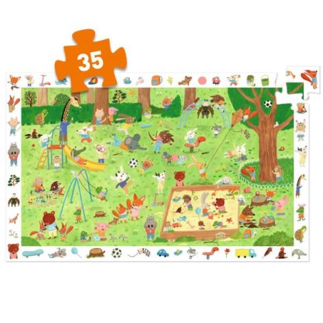 Puzzle Djeco Gradina Prietenilor - Joc Observatie - imagine 3