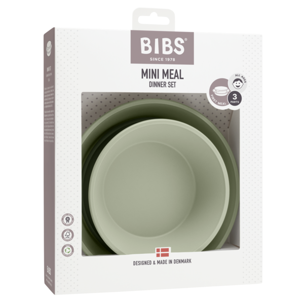Set Farfurie și Bol Bibs Sage | Diversificare