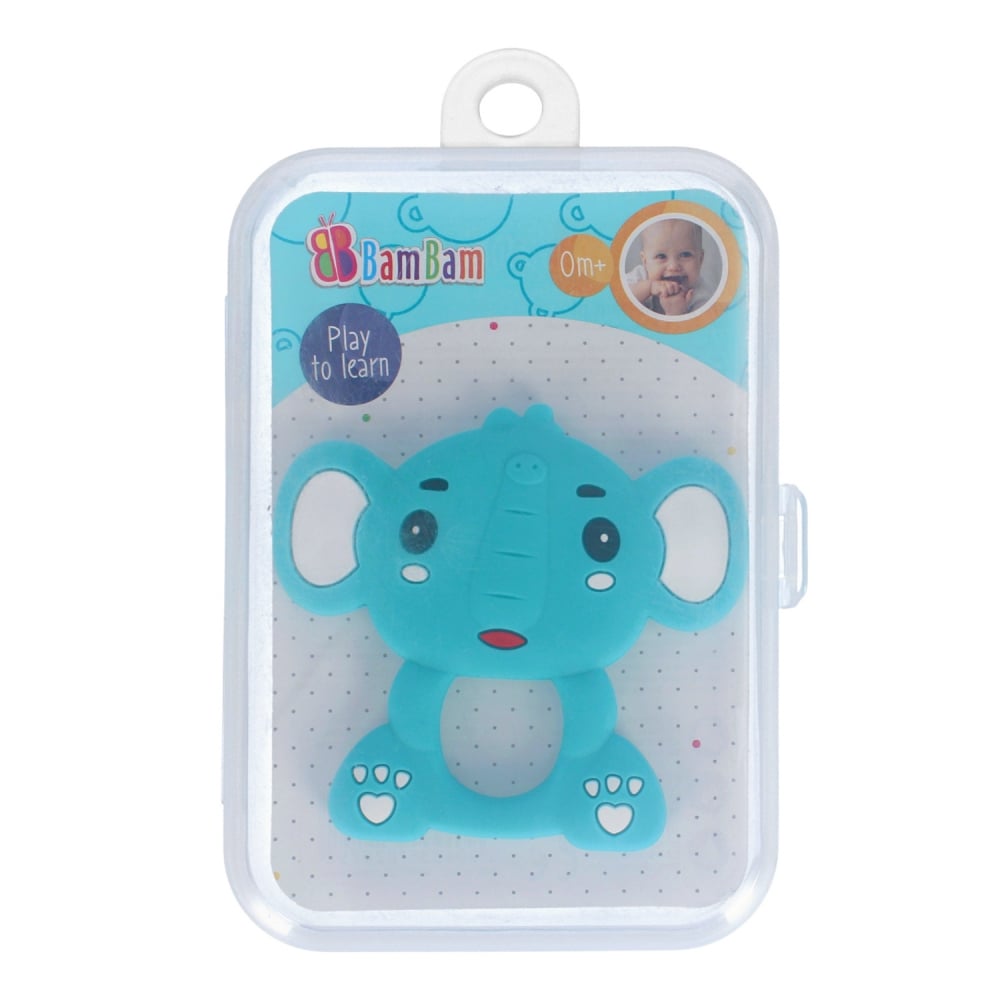 Jucărie Dentitie Elefant Bambam - Albastru