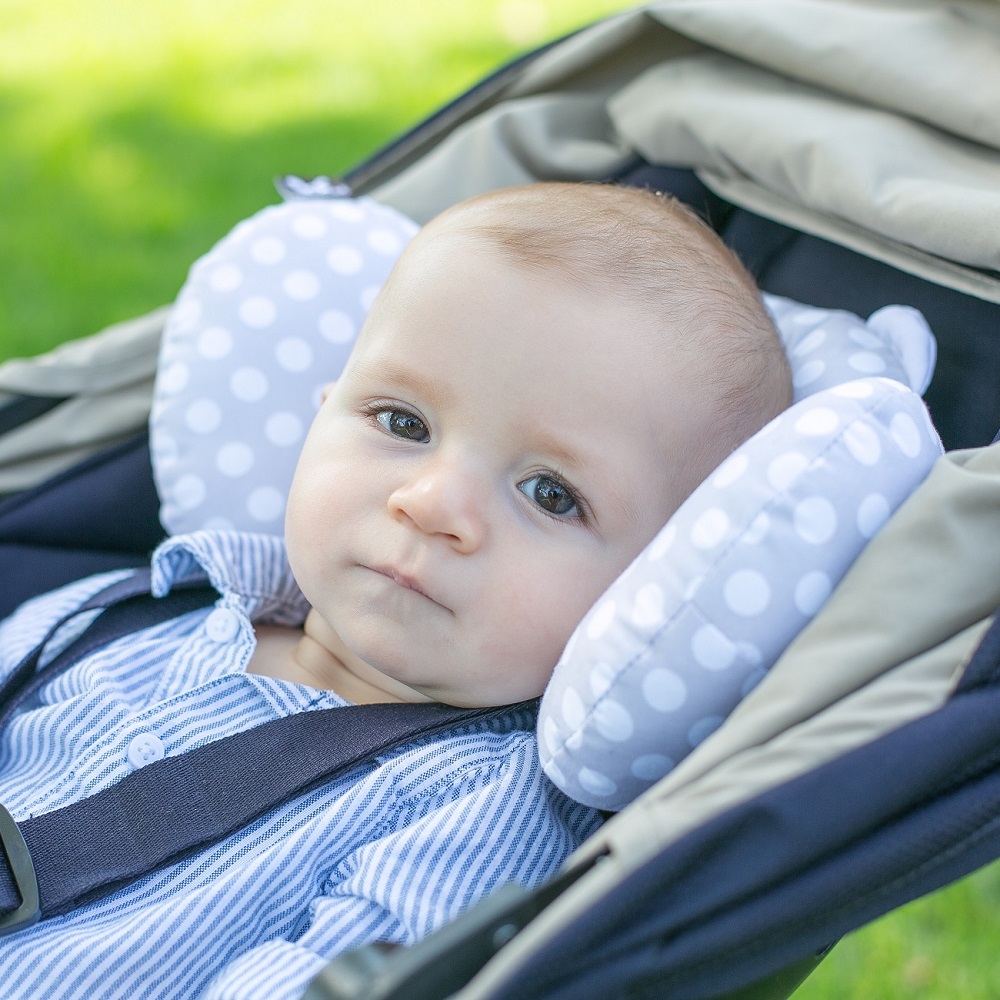Perna Benbat Bear Hug Grey White, Suport Bebe