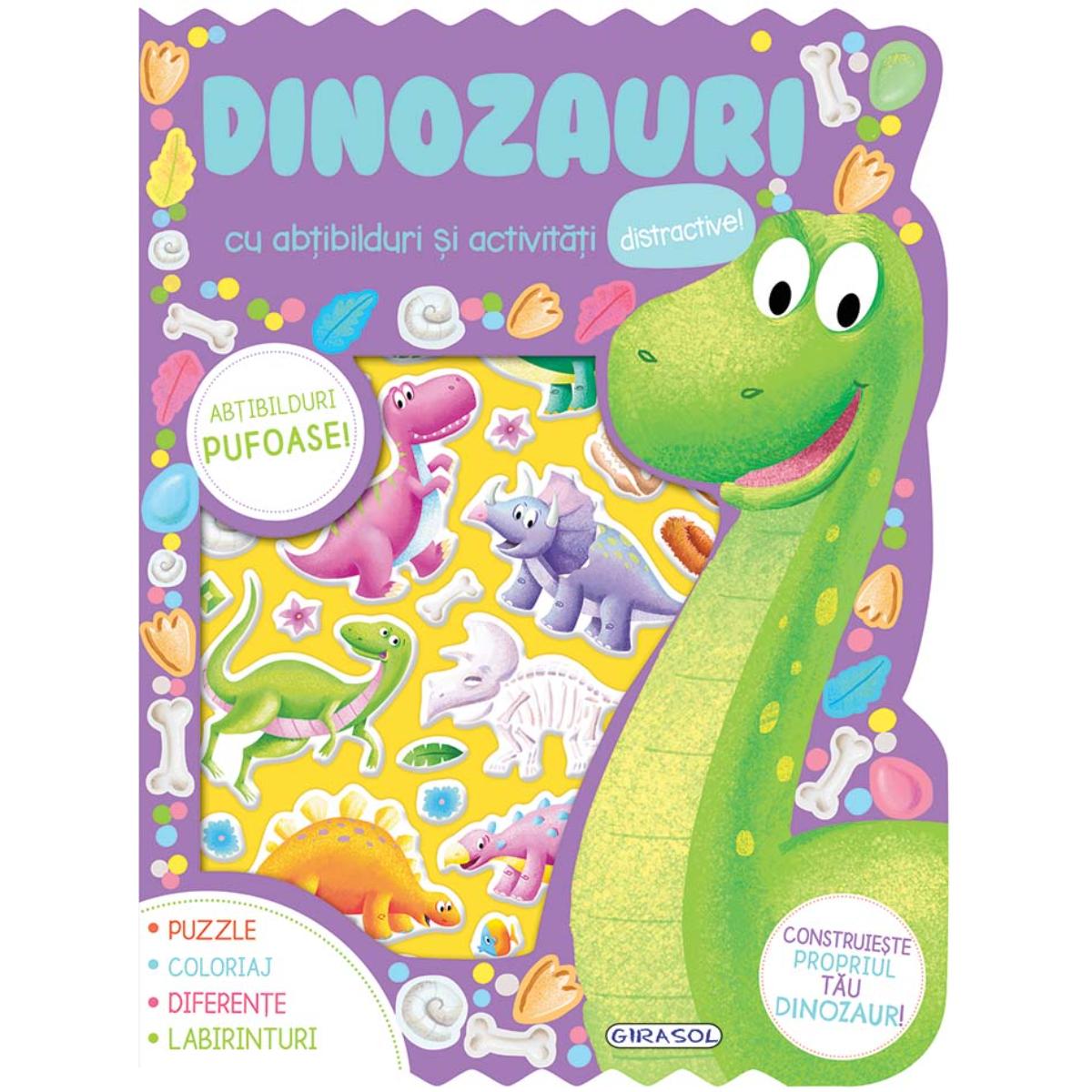 Abtibilduri pufoase Dinozauri Girasol