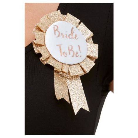 Brosa Bride To Be Gold Smiffys