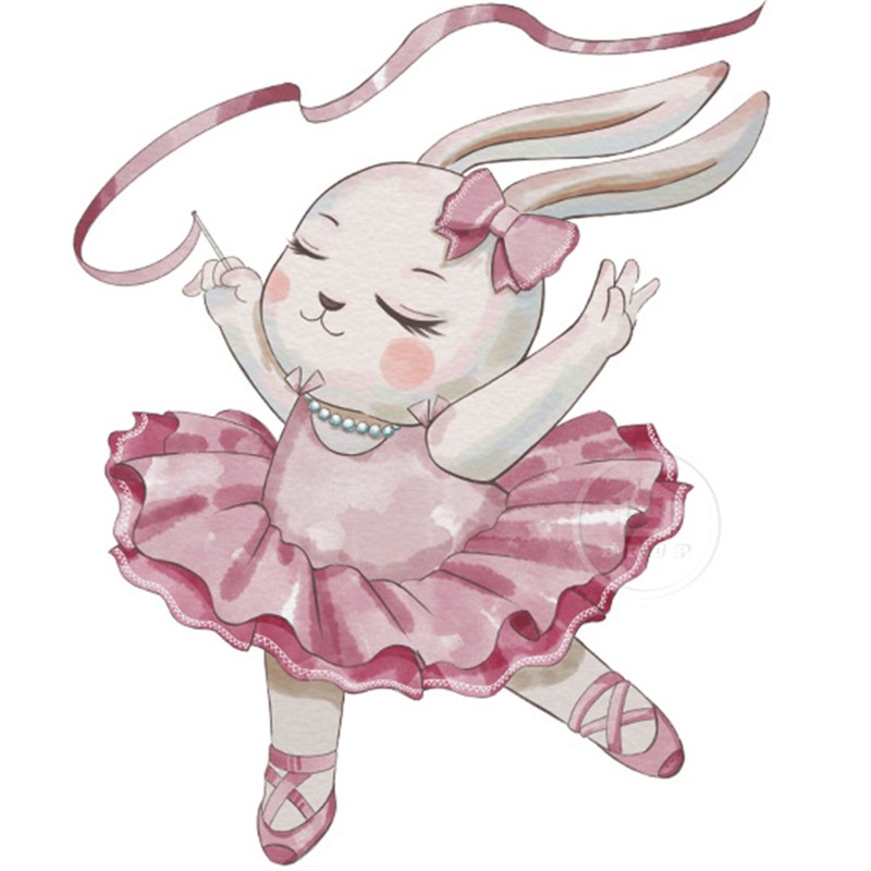 Sticker Decorativ Iepurasul Balerina Sipo, 61x50 cm - imagine 6