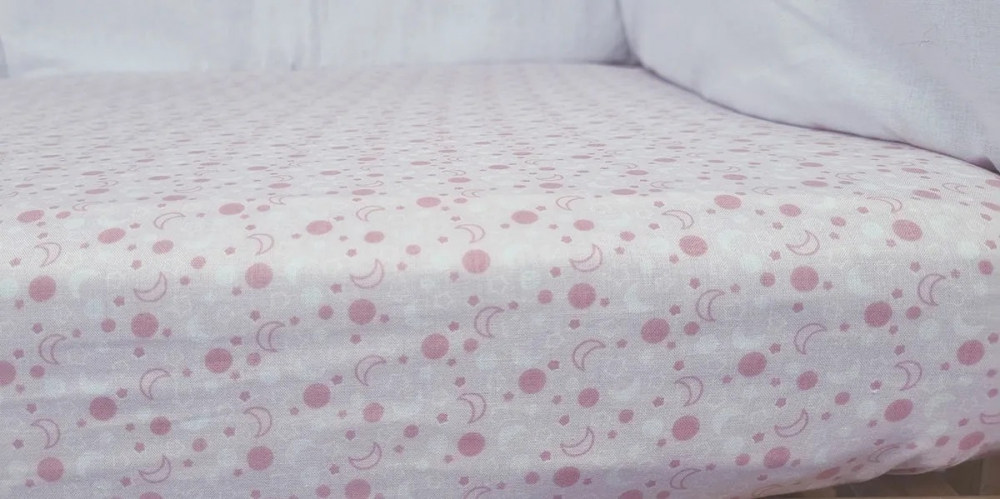 Set Cearceafuri KidsDecor Pink Moon Bumbac - imagine 3