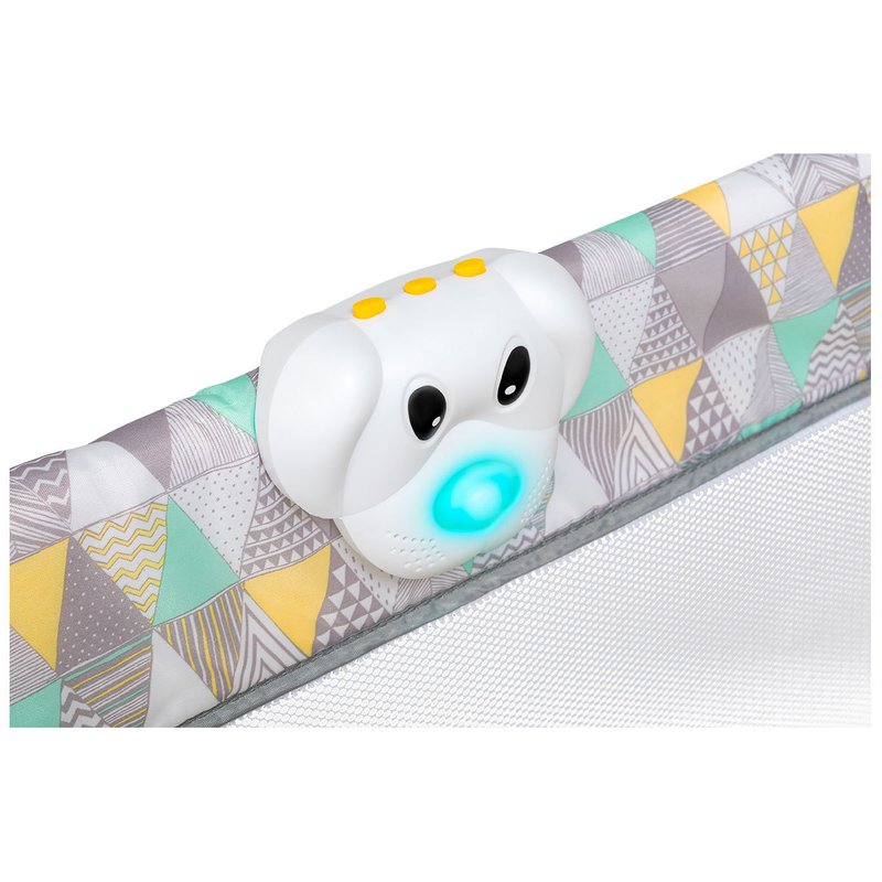 Patut Pliant Lionelo Sven Plus, 120x60 cm, Galben - imagine 3