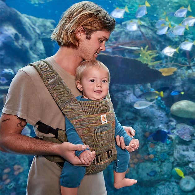 Marsupiu Ergobaby Aerloom Seagrass Green Ultra-Ușor - imagine 2