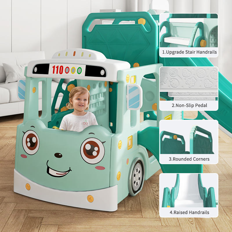Happy Bus Green Nichiduta: Spațiu Joacă 4 în 1 - imagine 11