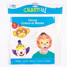 Masti La Circ de Decorat Baker Ross Set 6 Bucati - imagine 4