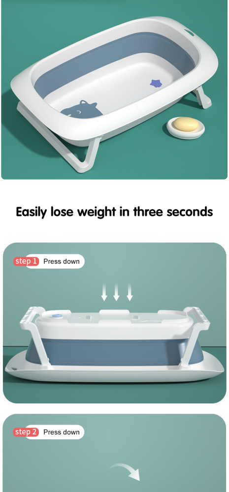 Cadita Pliabila Little Mom | Baie Practica si Sigura - imagine 3