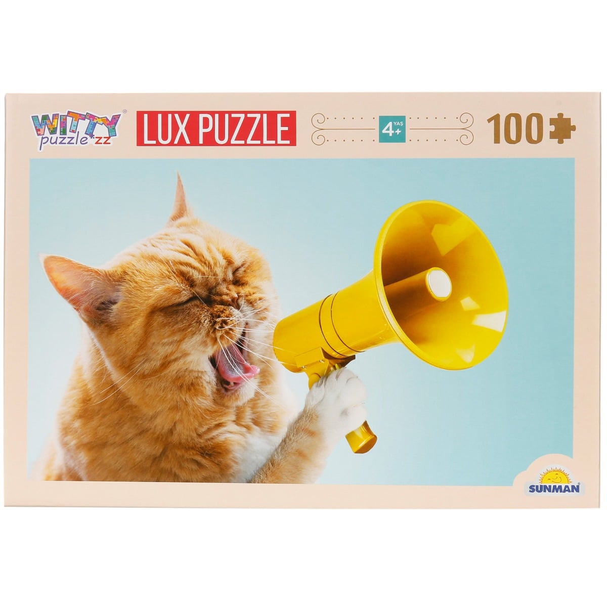 Puzzle Luxury Witty Puzzlezz, Pisica cu Megafon