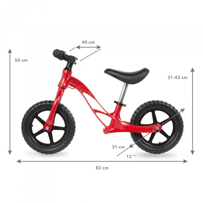 Bicicleta Kidwell Rocky Red 12" Mg - imagine 5
