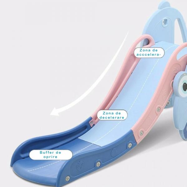 Tobogan MyKids cu Cos Baschet Albastru - imagine 4
