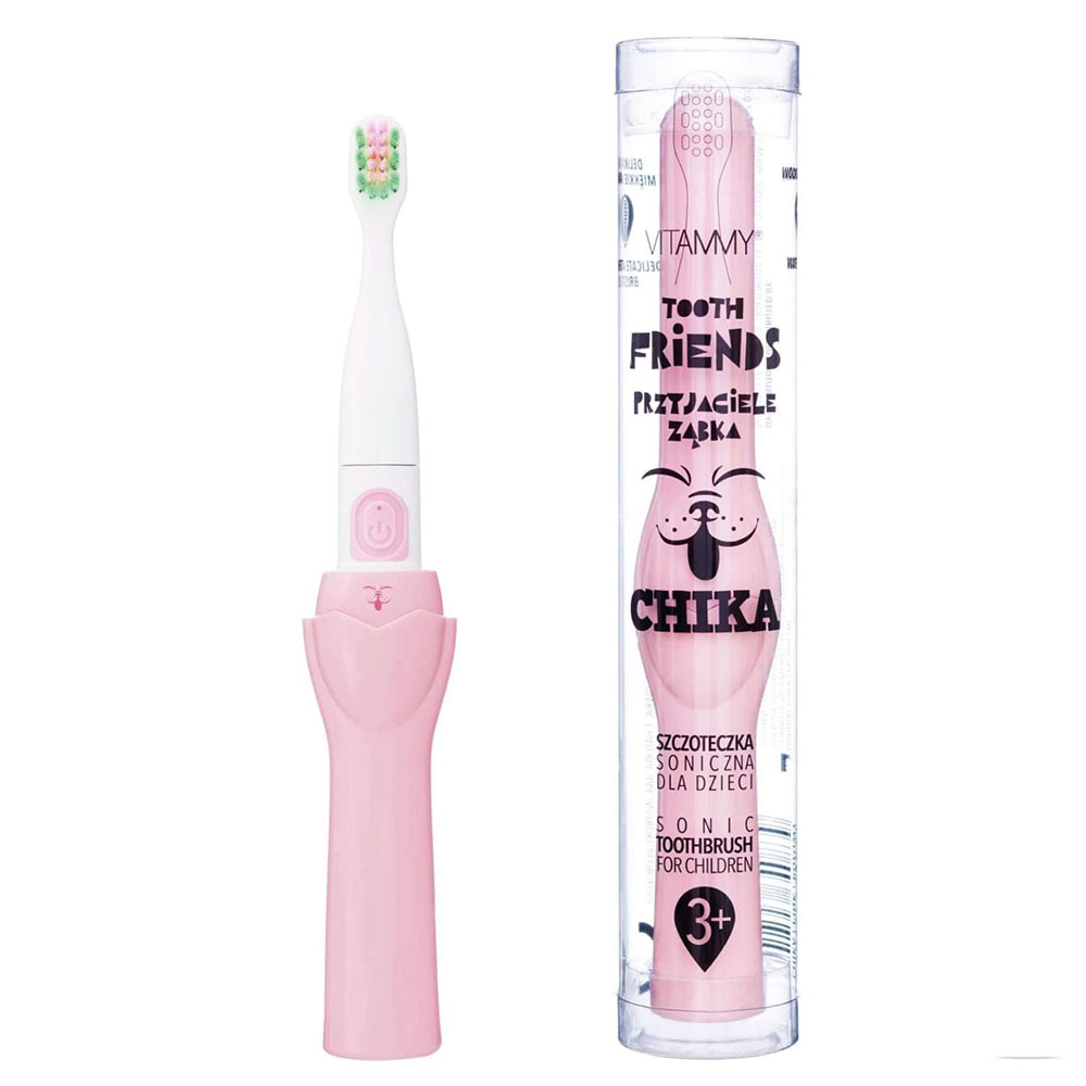 Periuță electrică Vitammy Tooth Friends Roz 3+ - imagine 5