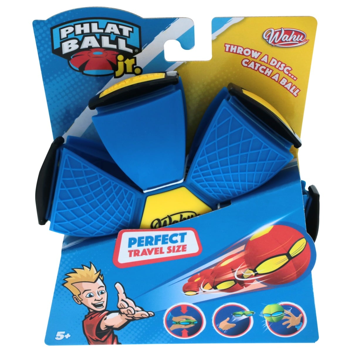 Phlat Ball V2 Albastru - Minge Junior Transformabilă