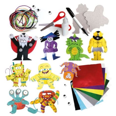 Headu Set Creatie Monstri | Jucarie Educativa 4-8 Ani - imagine 2