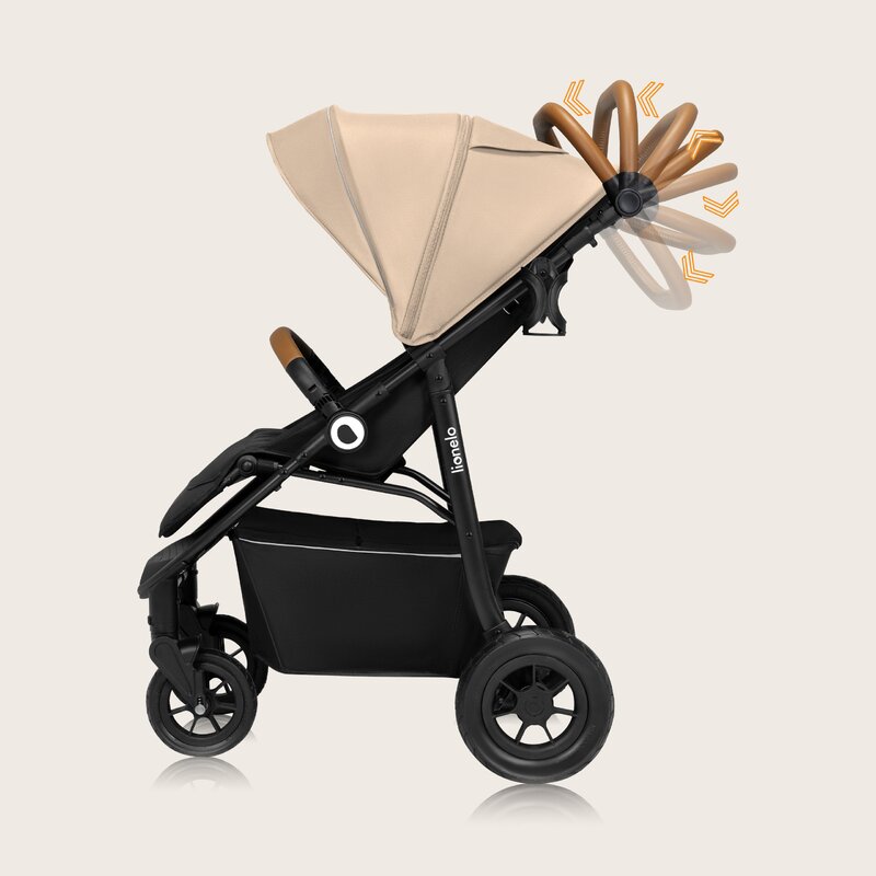 Carucior Lionelo Natt 0-22kg, Accesorii, Bej - imagine 5