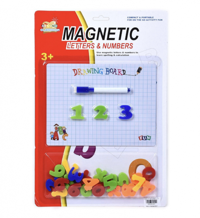 Set 20 cifre magnetice Krista cu tablita si marker