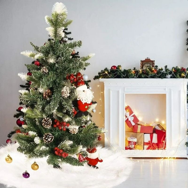 Fusta Brad Procart Albă 120cm | Aspect Zăpadă - imagine 2